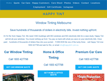Tablet Screenshot of happytint.com.au